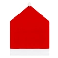 Klassieke rood-witte kerstmuts stoelhoes met zachte pluche rand en pompon detail - 1 Stuk