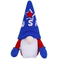 Independence Day gnome plush with USA embroidery and blue star on a pointed hat - Blue