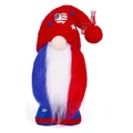 Gnomo di peluche per il Giorno dell'Indipendenza nei colori della bandiera USA - Stile Cappello Rosso