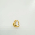 18K gold-plated heart pendant with mother-of-pearl inlay for DIY jewelry design - Gold Heart Style (5699519087773)
