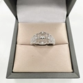 Silver vintage lace open ring with hollow design and zircons in a premium jewelry box - Garland Silver Base Only (Without Pearl)