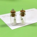 Leuchtende Geist-Resinflaschen-Anhänger für DIY Halloween Ohrringe und Schlüsselanhänger - Weißer Geist Flasche