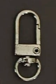 Chiusura a moschettone in metallo argentato con anello girevole per gioielli fai-da-te - Chiusura Quadrata Grigia (kou)