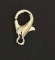 Chiusura a moschettone in metallo oro chiaro per gioielli fai da te e portachiavi - Chiusura a Moschettone Argento Mini (kou)