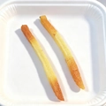 Barrettes à cheveux frites en PVC réalistes avec dégradé de couleur jaune et marron - Frites