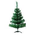 Klassischer 1,5m künstlicher grüner Weihnachtsbaum mit dichten PVC-Nadeln und Standfuß - Einzelner Baum Ohne Anhänger