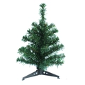 Grüner 30 cm kleiner künstlicher Weihnachtsbaum aus PVC mit stabilem schwarzen Stativfuß - 30cm 30 Zweige Kunststofffuß