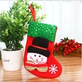 Kerstkous met 3D-sneeuwpop, lovertjes en een rode ophanglus voor kerstdecoratie in huis - Sneeuwpop Kleine Pailletten Sok
