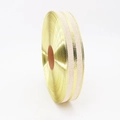 Rotolo di nastro di lino a strisce dorate 5cm per regali di Natale e decorazioni fai-da-te - Larghezza 3.8CM / Oro