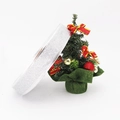 Close-up of sparkling silver glitter ribbon roll for Christmas tree decor and bows - 3.8CM / Silver
