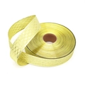Nastro natalizio in oro metallizzato con trama a diamante per confezioni regalo - Oro