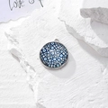 Pendente occhio greco argento per creazione gioielli fai da te e collane artigianali - Stile Motivo Occhio Denso (S)