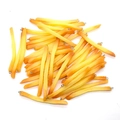 Set of realistic PVC French fry charms with metal rings for DIY jewelry and keychains - French Fries Style (K76)