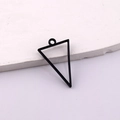 DIY black triangle alloy frame pendant for resin jewelry and craft accessories - Black Triangle Style