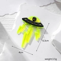 UFO-Anhänger aus fluoreszierendem Acryl mit Blitzen für DIY-Schmuck und Accessoires - Blitz UFO Stil (D177) / D Blitz-Raumschiff