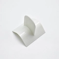 White smooth plastic cream scraper with arc base and vertical handle for DIY cake smoothing - U-Shape
