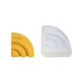 Mini-Silikonform für DIY-Kerzen mit einem gestuften Regenbogen-Bogen-Design - WiFi Form