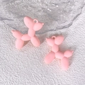 Ciondoli a forma di cane palloncino rosa opaco per gioielli fai da te e portachiavi - Rosa Opaco