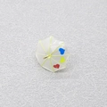 Ciondolo a ombrello in acrilico trasparente con cuori colorati e anello in metallo oro - Ombrello Trasparente Con Tre Cuori
