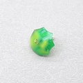 Ciondolo a ombrello in acrilico con sfumatura verde-gialla e chiusura dorata per fai-da-te - Ombrello Verde