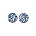Coppia di cabochon circolari in vetro malocchio per creazione gioielli fai-da-te - Stile Malocchio Anelli Multipli (27)