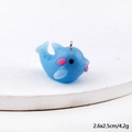 Niedlicher blauer Delfin-Anhänger aus Harz für DIY-Schmuckherstellung und Basteln - Blauer Wal