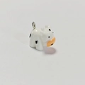 Cute cartoon cow animal charm pendant with 3D design for DIY jewelry necklace and earrings - Cow Style (F150)