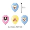 Lot de 18 ballons en latex de 12 pouces avec motifs de chiens mignons pour fête - 12 Pouces / Ballons / Ensemble de 18 Pièces