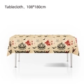 Halloween tafelkleed 108x180cm met pompoen, vleermuis en spinnenweb voor party decor - Tafelkleed 1 STUKS