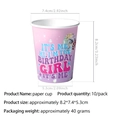 Pink disco ball party paper cups 10 pack with dimensional details for birthday decor - Paper Cup