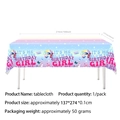 Swiftie birthday tablecloth with disco ball and guitar in purple gradient design - Tablecloth
