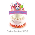 Pink axolotl cartoon cake topper set for kids birthday party decoration 1 piece - Large Cake Topper