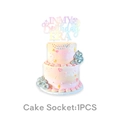Décoration de gâteau In My Birthday Era irisée avec boule disco pour fête de chanteuse - Grandes décorations de gâteau (1 PC)