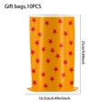 Detail view of 10PCS orange dragon ball theme gift bags with 25cm height dimensions - Gift Bag