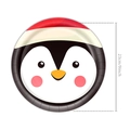 Detail von 23cm Weihnachts-Pinguin Papptellern für die Geburtstagsfeier Dekoration - Weihnachtspinguin / 9 Zoll