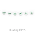 Golf theme birthday party bunting banner set with 18 pieces for sports party decoration - Decorative Bunting (6 Pcs)