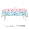 Nappe Gender Reveal avec motifs de cowboy rose et bleu pour décoration de fête - Nappe / 137*274cm