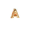 Charm lettera A dorata lucida per la creazione di gioielli fai da te e braccialetti - Oro / Lettera A