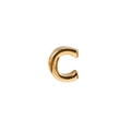 Ciondolo lettera C in metallo dorato lucido per gioielli personalizzati e bracciali - Oro / Lettera C