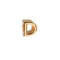 Ciondolo dorato fai-da-te con lettera maiuscola D per bracciali personalizzati - Oro / Lettera D