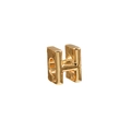 Ciondolo a lettera H dorata lucida per bracciali fai-da-te e creazione di gioielli - Oro / Lettera H