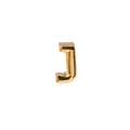 Ciondolo alfabeto lettera J in oro lucido accessorio per bracciali fai-da-te - Oro / Lettera J