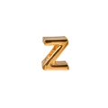 Charm fai-da-te lettera Z maiuscola dorata lucida per creazione di gioielli e braccialetti - Oro / Lettera Z