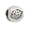 Vintage zilveren bedel met lippen en stippen voor DIY bedelarmbanden - Polka Dot Lippen (#16)