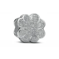 Pendentif trèfle à quatre feuilles argenté avec paillettes mates pour bracelet DIY - Forme de Trèfle (L23)