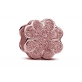 Charm trèfle à quatre feuilles en or rose pailleté pour bracelets de bijoux DIY - Forme de Trèfle (L24)