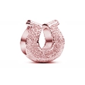 Perle de breloque en forme de fer à cheval en or rose mat pour bijoux DIY - Forme de Fer à Cheval (L33)