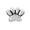 Polished silver animal paw print charm pendant made of high quality alloy metal - Normal Specification / Silver Polished Cat Paw Charm (#25)