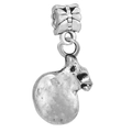 Zilveren vintage geldzak bedeltje met strikbevestiging voor DIY-sieraden en armbanden - Geldzakje DIY-accessoire