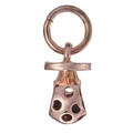 Roségouden paddenstoel bedeltje met hol patroon voor Europese stijl armbanden - Roségouden Paddenstoel (DIY-accessoire)